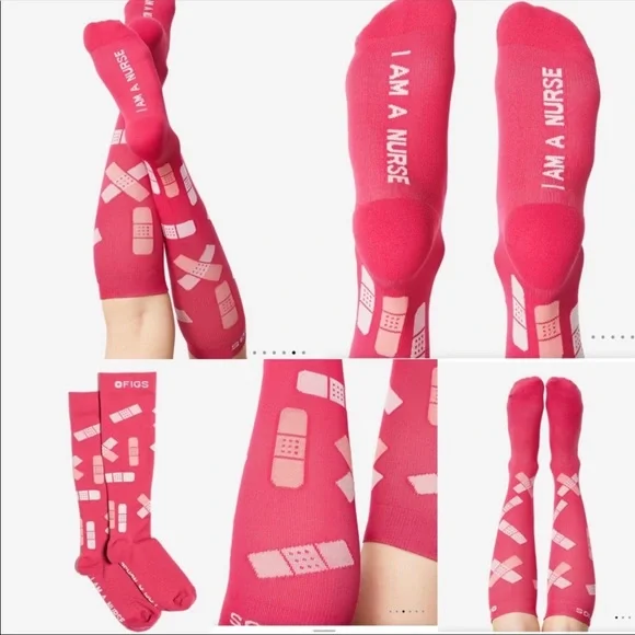 NWT FIGS SOCKS LIMITED EDITION I IM A NURSE - Picture 2 of 7